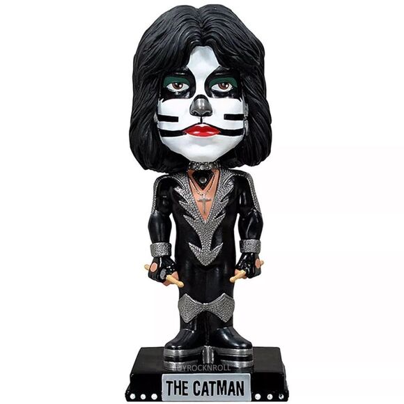 NWB KISS 2011 Funko Peter Criss Catman Wacky Wobbler Glow Chase Variant - Picture 3 of 10